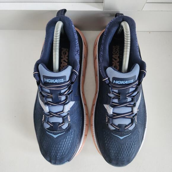 HOKA One One Gaviota 2 Women's Size 8.5 Athletic Shoes Indigo Blue / Dusty Pink - Picture 9 of 11